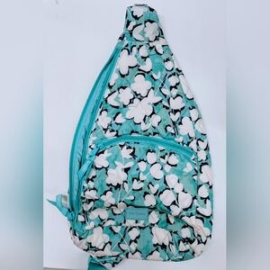Vera Bradley Cut Vines Cool Ultralight Essential Sling Backpack. NWT